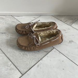 Ugg Dakota moccasin slippers.